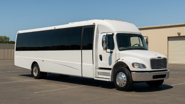 Exterior of Redding Party Bus Company's 25 Passenger Party Bus in Redding