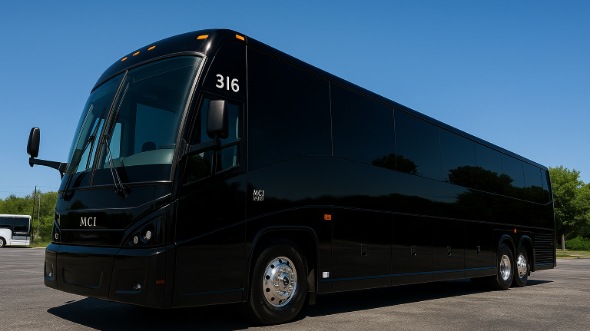 Exterior of Diamond Bar Party Bus Company's 40 Passenger Party Bus in Diamond Bar