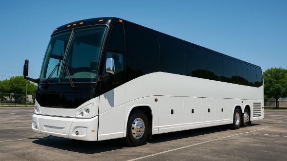 Exterior of Diamond Bar Party Bus Company's 50 Passenger Party Bus in Diamond Bar