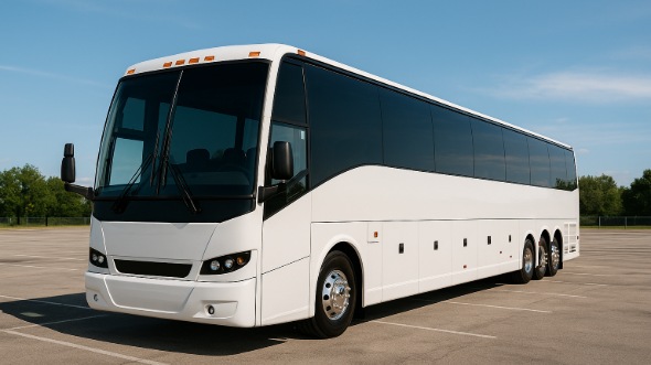 Exterior of Fountain Valley Party Bus Company's 50 Passenger Party Bus in Fountain Valley