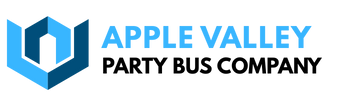 apple valley party bus company logo