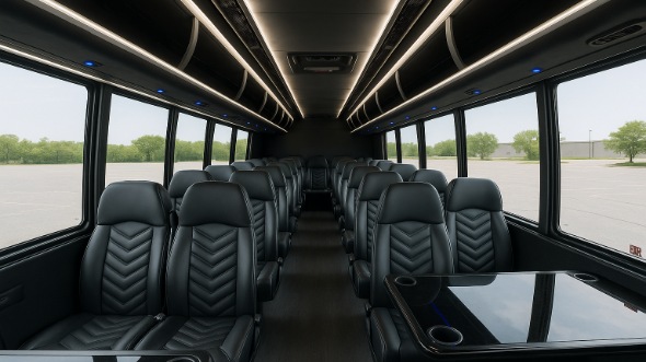 california 25 passenger minibus interior