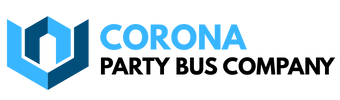 corona party bus company logo