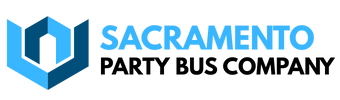 sacramento party bus company logo