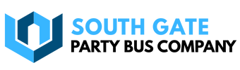 south gate party bus company logo